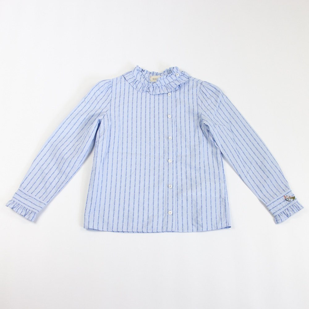 Gucci hellblaue Bluse