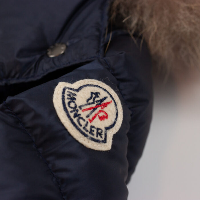 Moncler blaue Daunenjacke